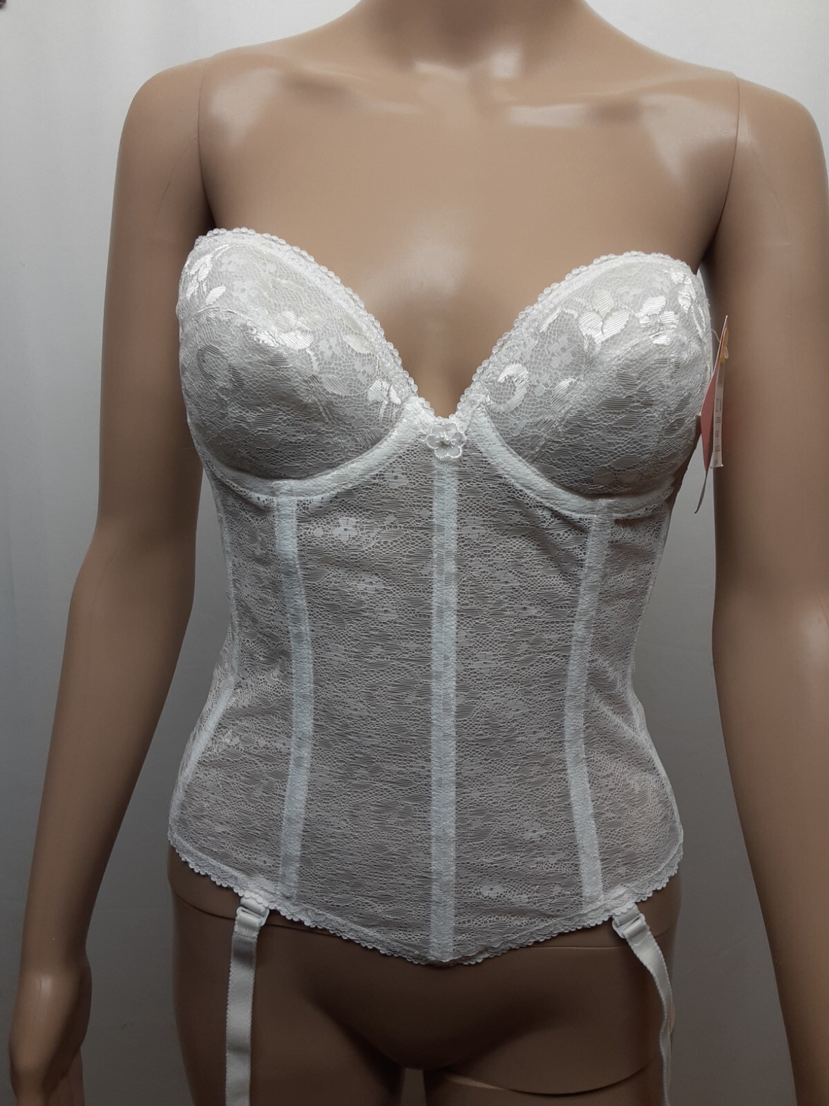 NWT Carnival The Silhouette Maker ll Underwire Strapless Corset White 32 C
