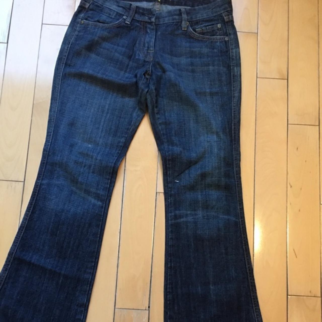 7 For All Mankind Women&rsquo;s Navy and Blue Jeans