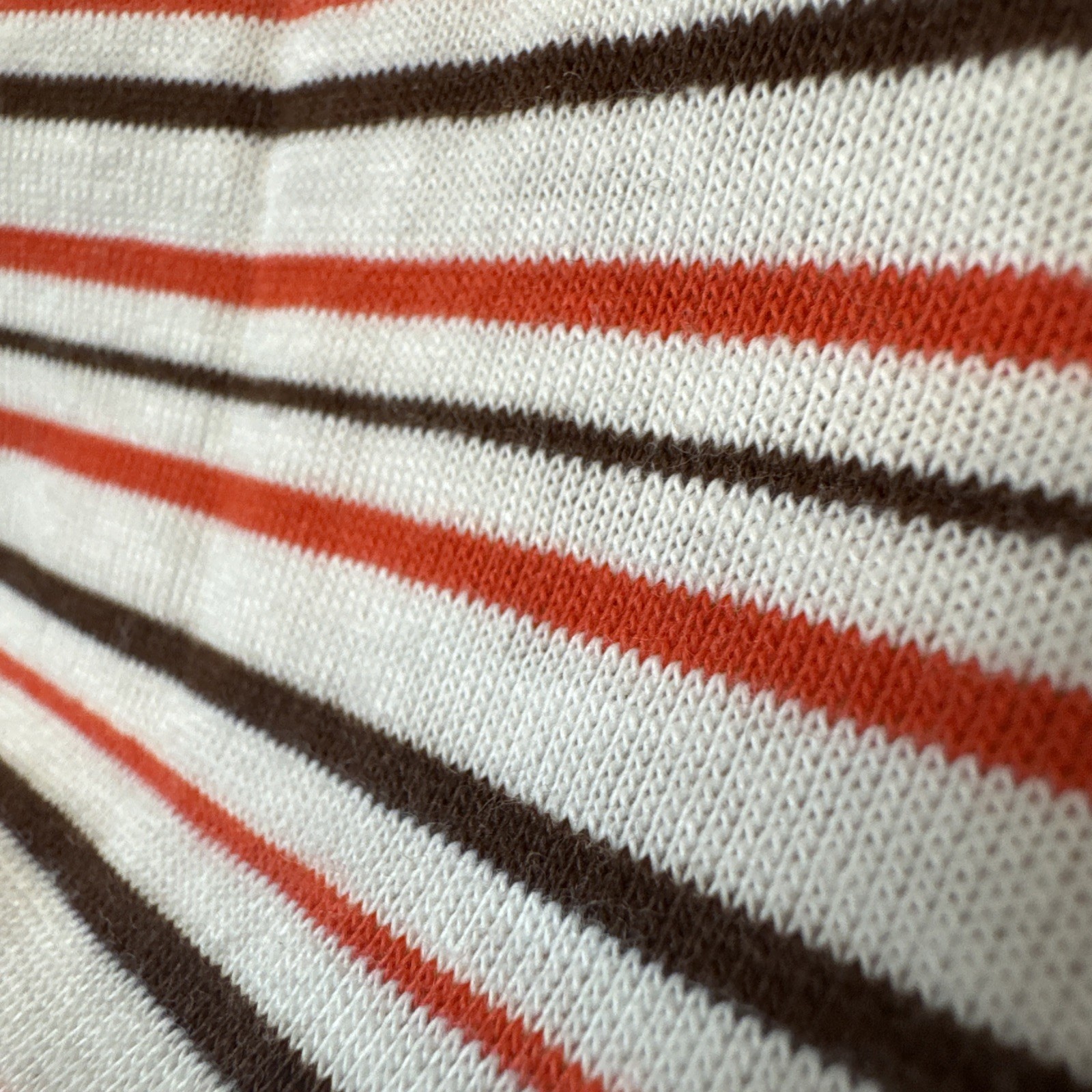 Vintage 70s Catalina Striped Bubble Hem Top Bow Tie Sleeves Womens S Red White
