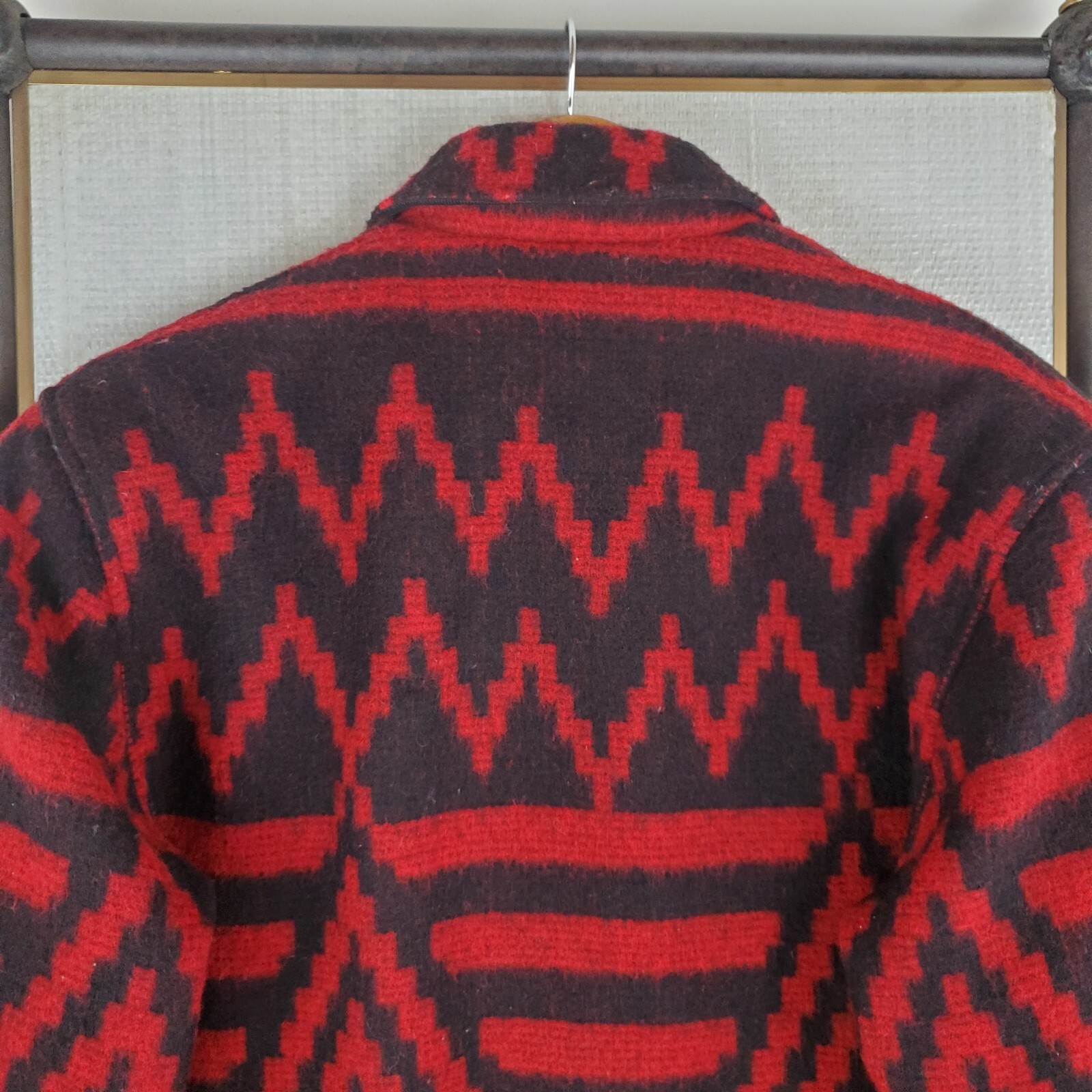 VTG WOOLRICH USA Size Small Womens Wool Aztec Southwest Chore Barn Jacket Coat