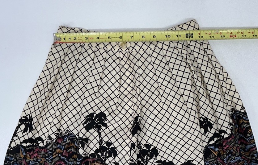Vintage 80-90s Button Zipper Pleaded Midi Skirt Resting Tigers Print