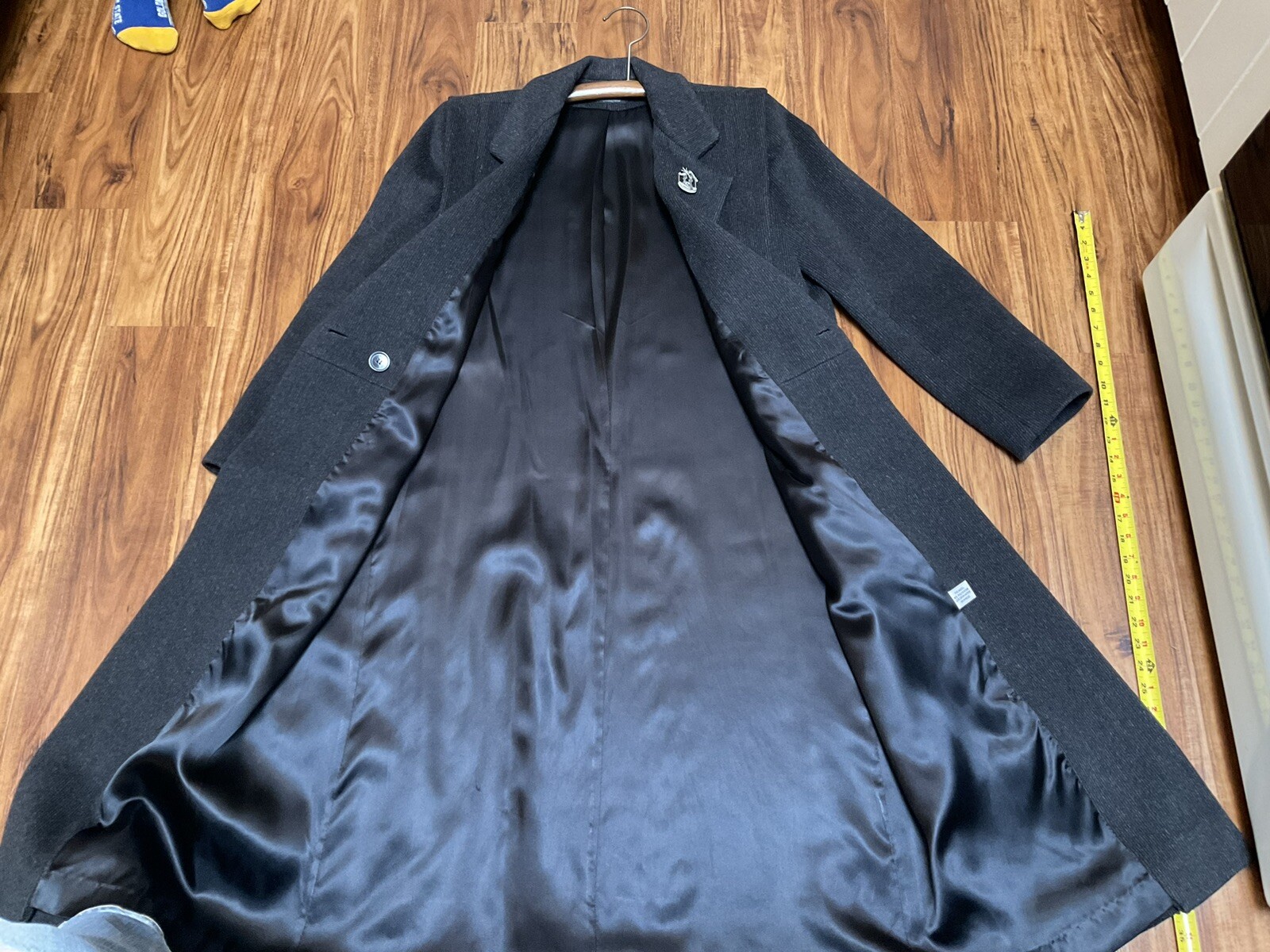 Vintage 80&rsquo;s over coat winter jacket cashmere wool blend Women&rsquo;s Black USA Union