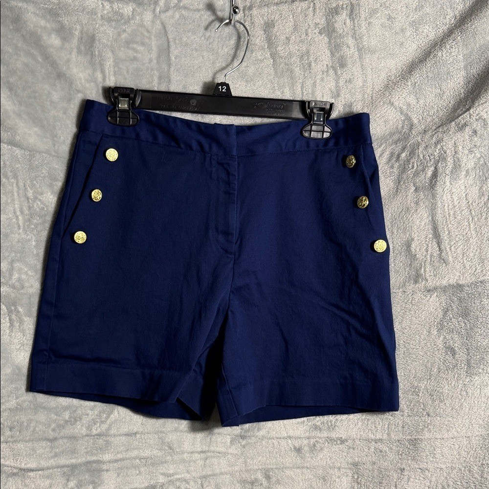 Marilyn Monroe Dark Blue Shorts with Gold Accents women&rsquo;s size 8 sailor style