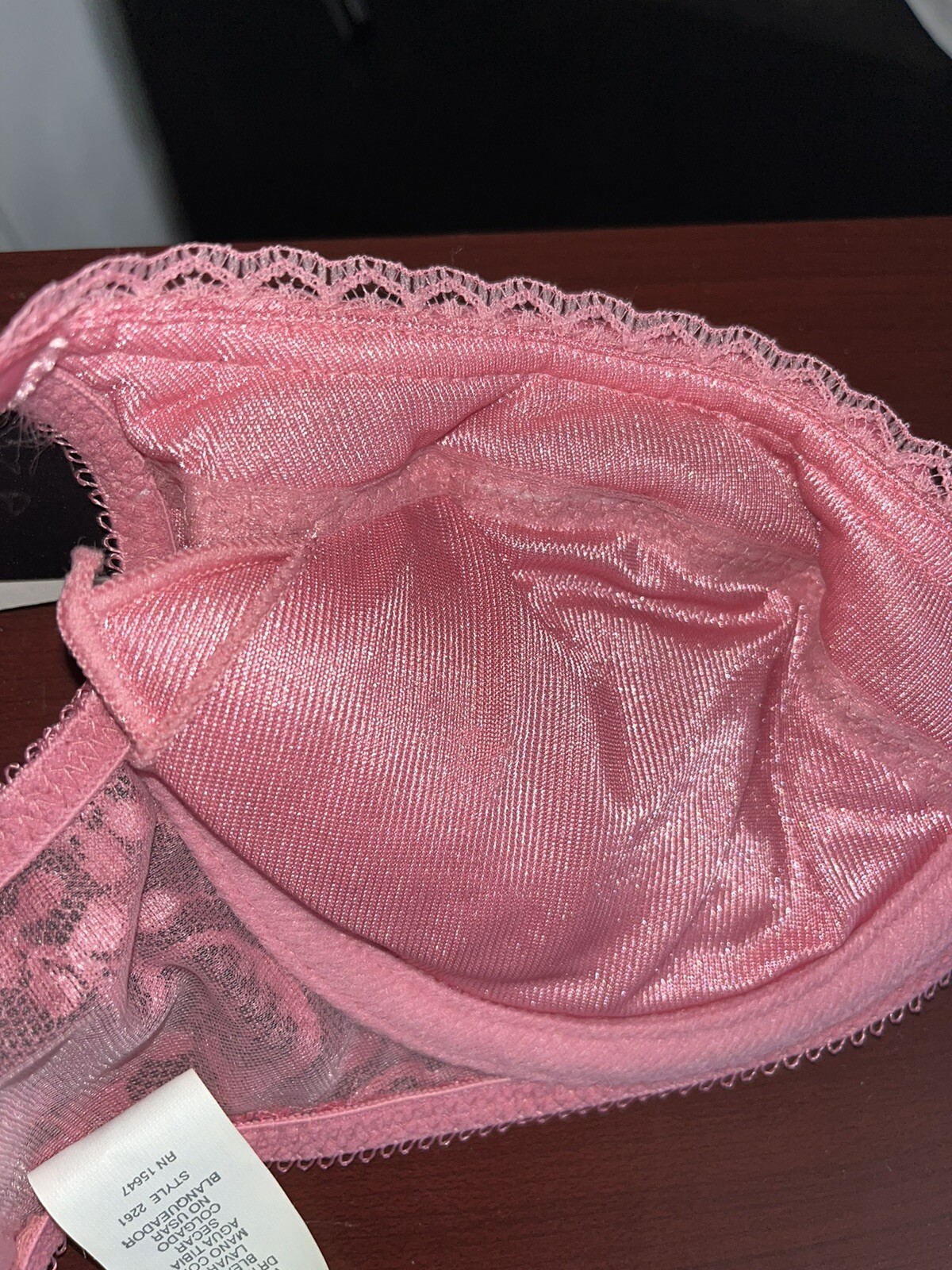 Vtg NOS Bra Push Up Padded Add Cup 80&rsquo;s ADONNA Dream Maker Mauve Pink 34b
