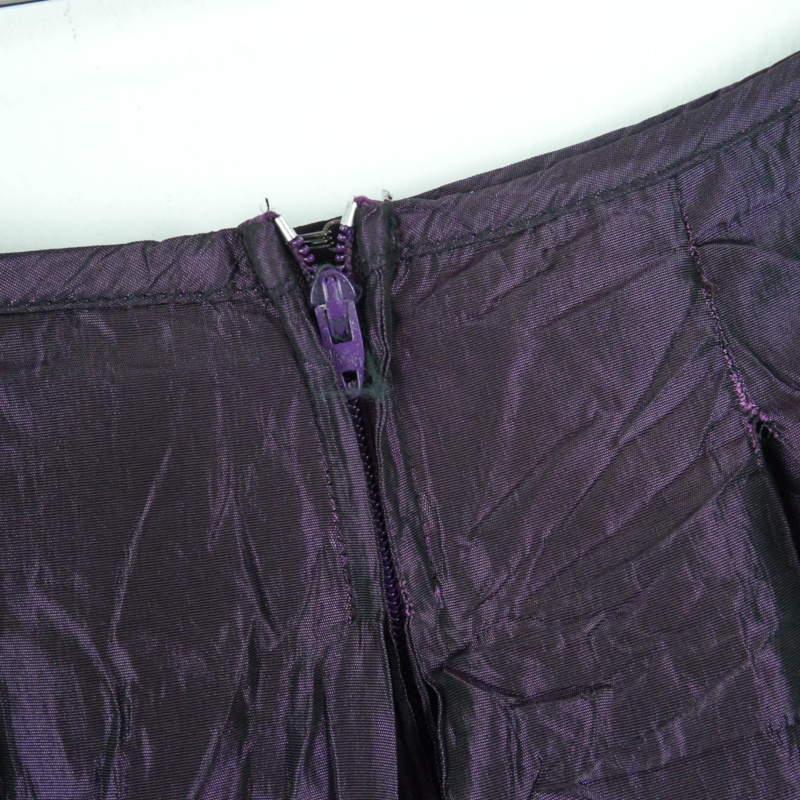 Vintage XXS Maxi Skirt 90s Y2K Iridiscent Purple Whimsigoth Goth Witchy Vamp