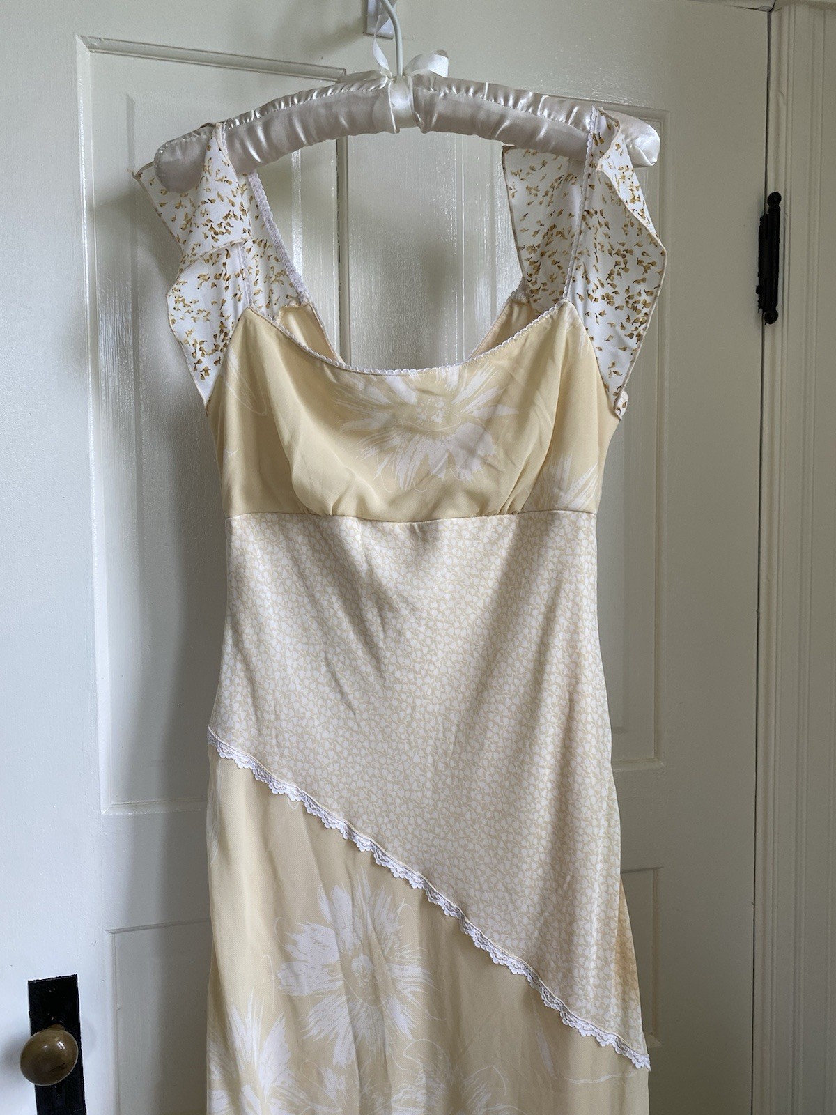 NWT 90s Jonathan Martin for Sears Floral Maxi Dress, Size 7 (see description)