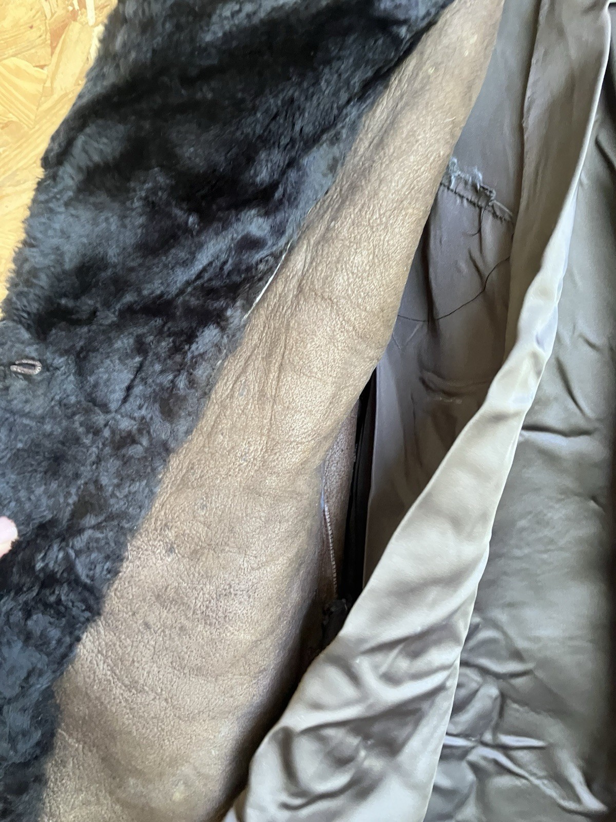 vintage womans fur coat 1970s needs some work no tag old clothing