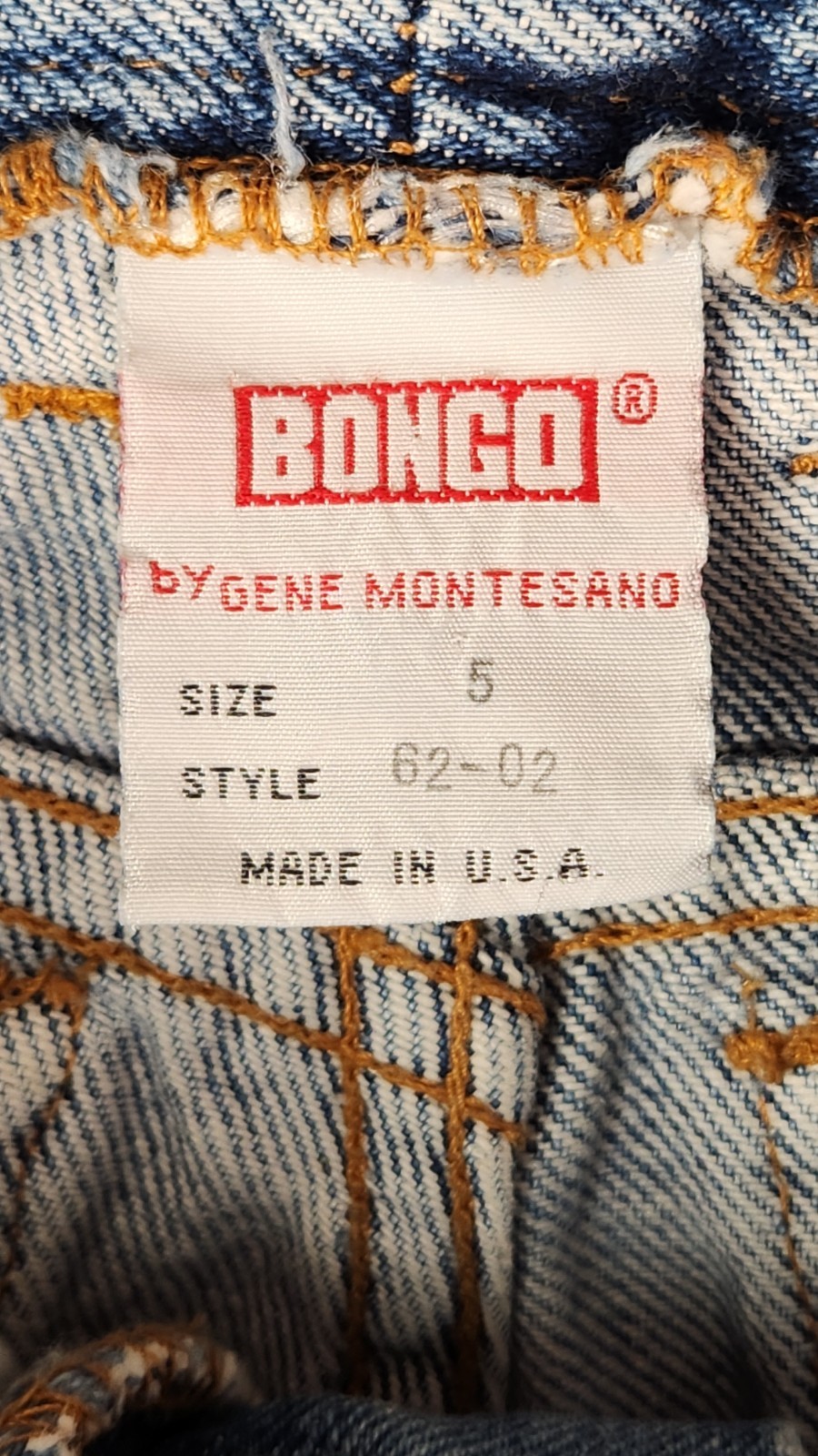 Vintage Bongo Jeans Exposed Button Fly Acid Wash Stone Wash sz5 23 Inch Waist