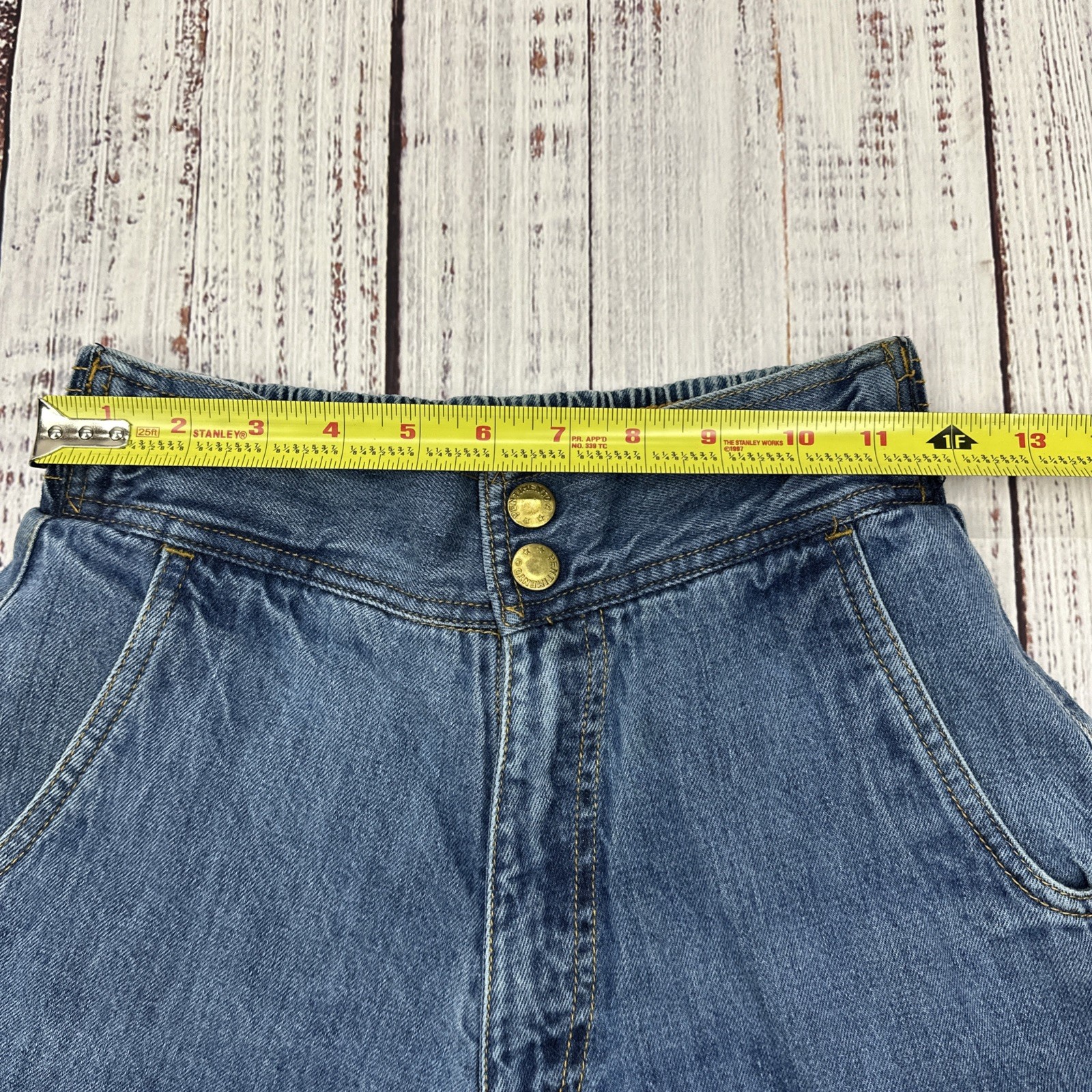 VTG 70’s Pentimento Bell Bottom Jeans Womens Sz 9(23×31) High Waist Stretch RARE