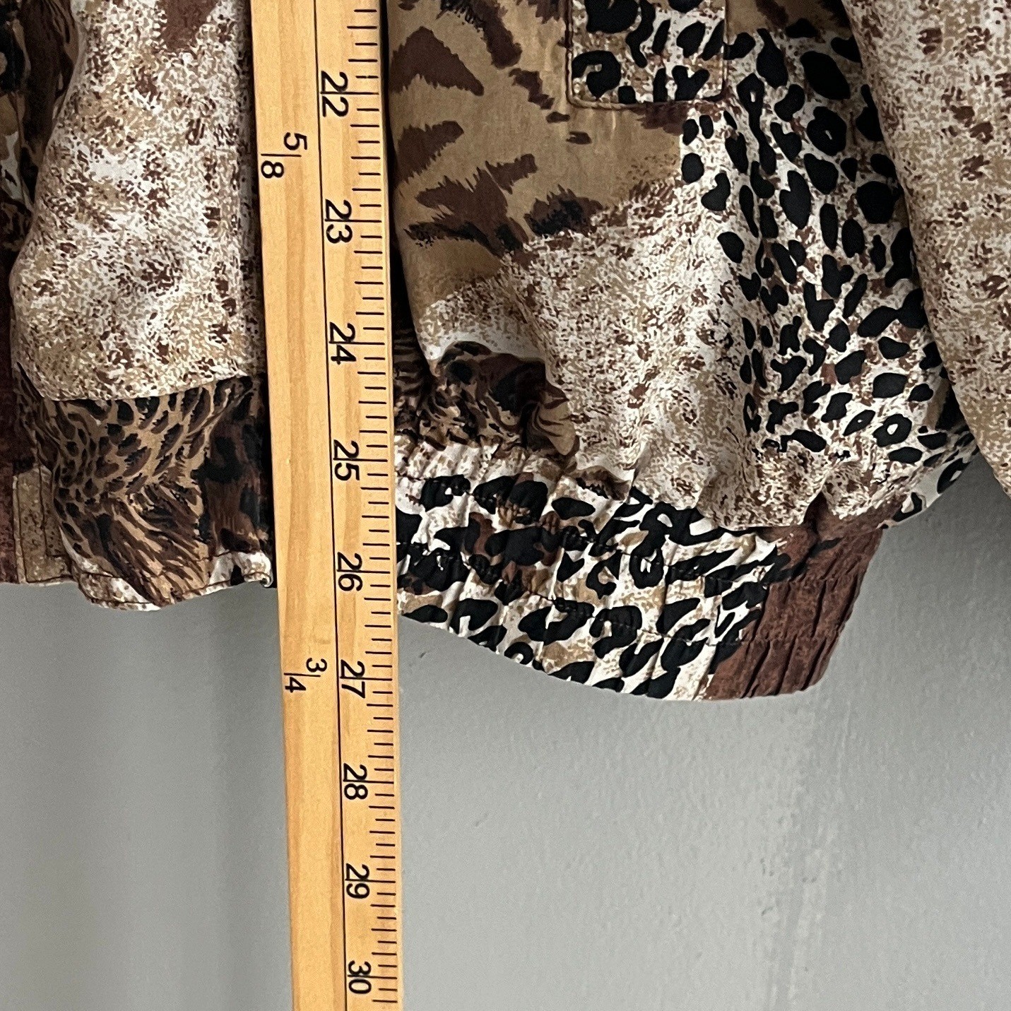 VTG Fuda International Silk Jacket Windbreaker Animal Print Leopard Tiger Size?