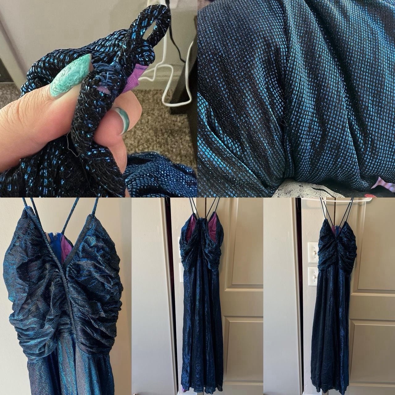 Vintage Flirtations Dark Whimsygoth Evening Gown Maxi Dress Rare Prom Formal