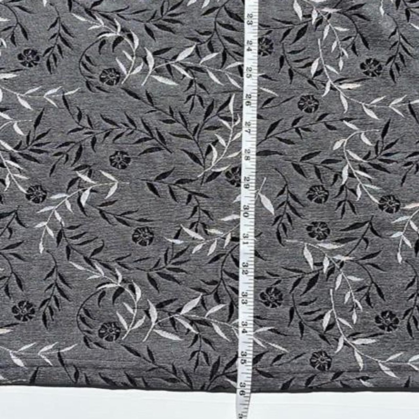 Silver Whimsygoth Dark Fairy Y2K Side Slit Column Floral Pattern Skirt: Large