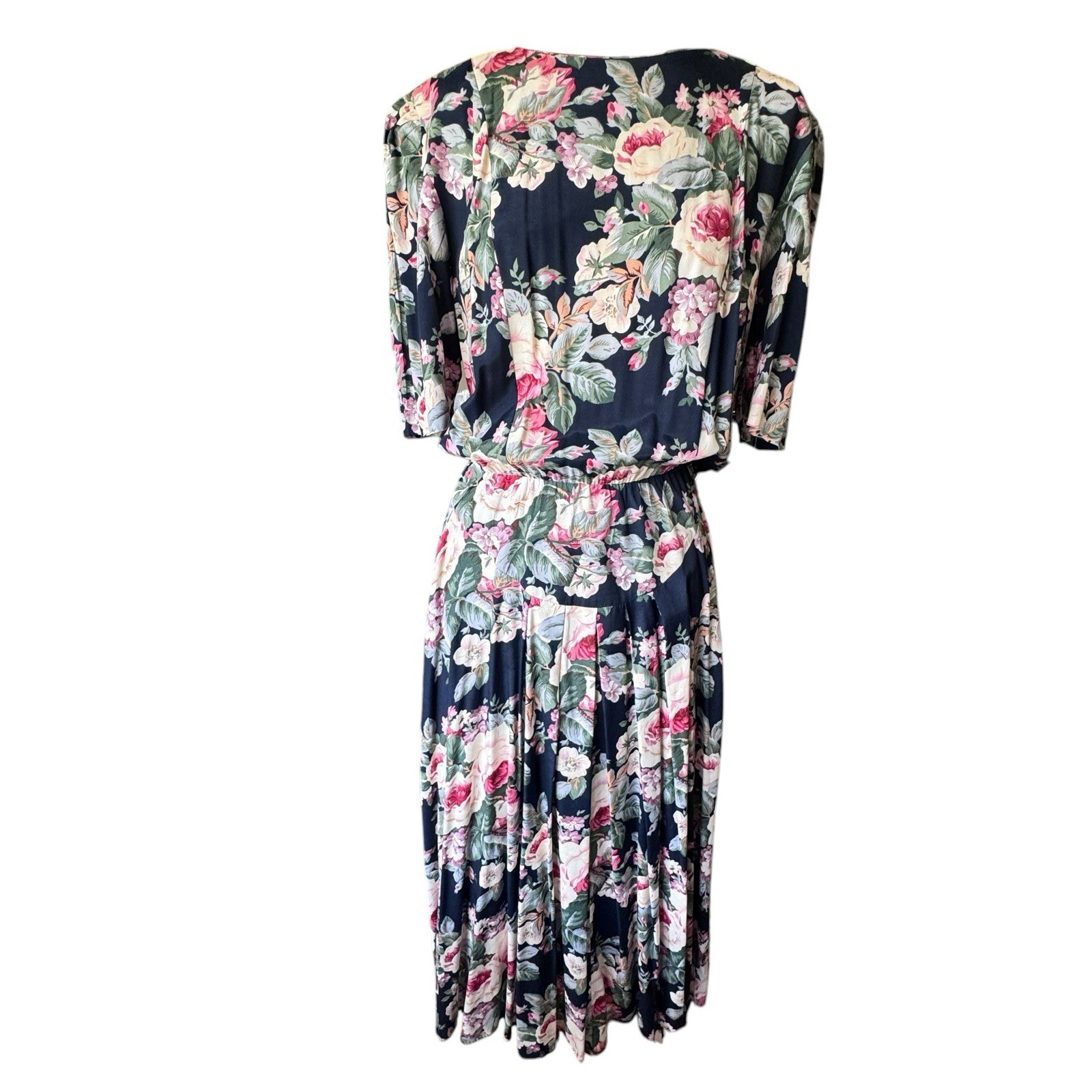 Vintage E.D. Michaels Melanie Drucker 12 Floral A Line Dress Cottagecore Teacher