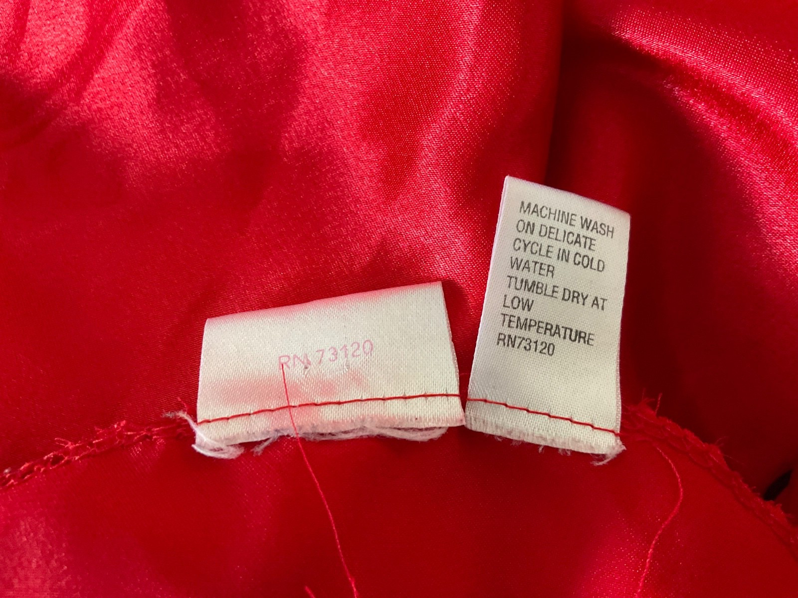 Vintage Frederick’s of Hollywood Silky Red Nightie Nightgown Sz. M