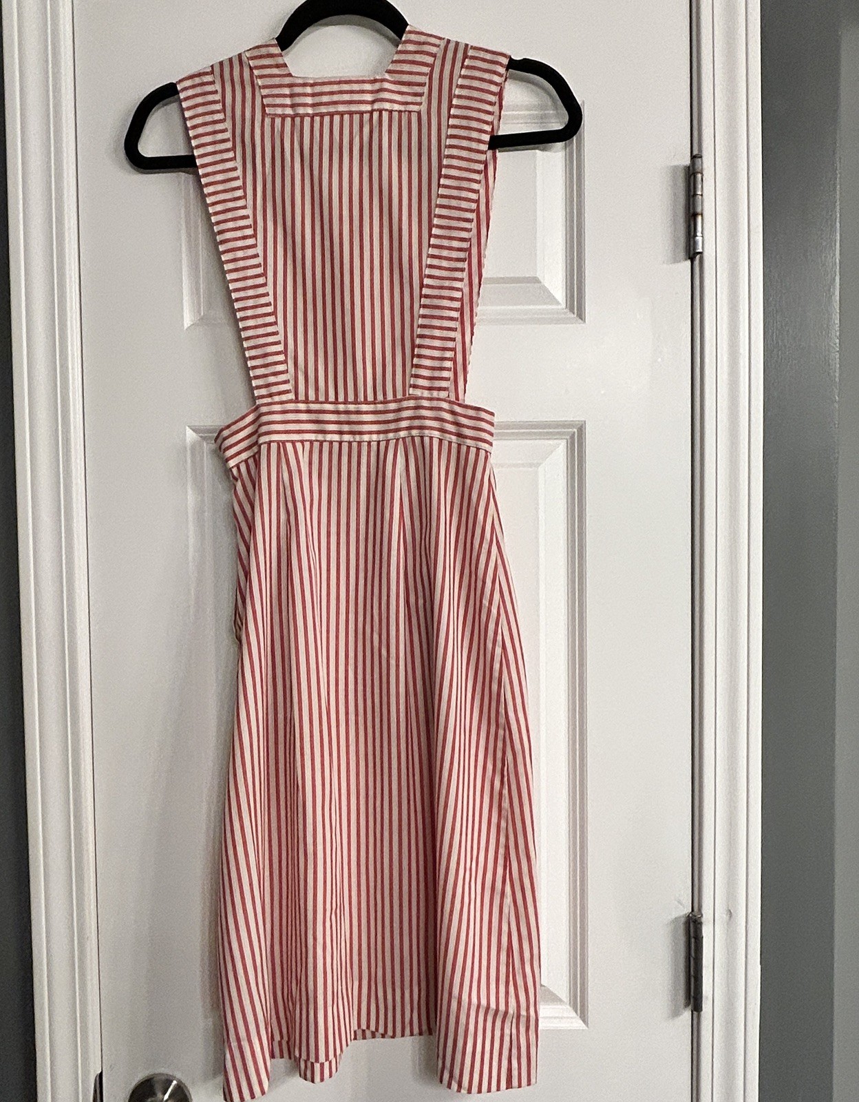 Vintage Candy Striper Uniform Apron Dress Size 6 X-Small Nurse USA FREE SHIPPING