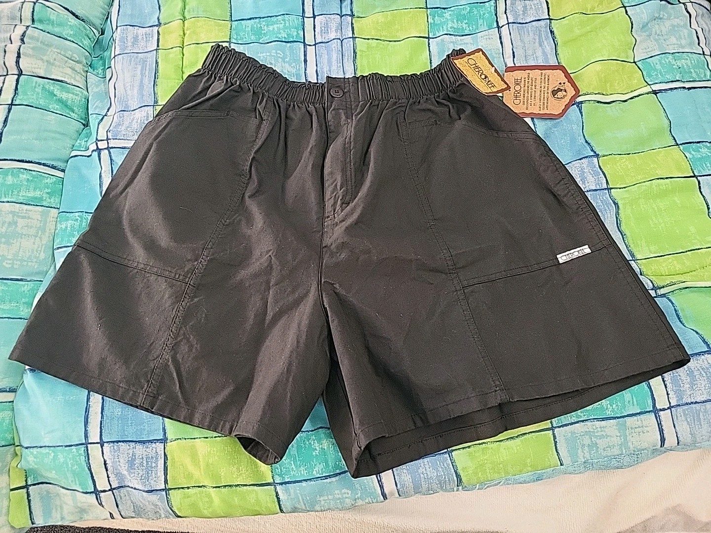 Cherokee Shorts NWT Vtg 22w Blk 36-40&Prime; Waist X 5&Prime; Inseam X 19&Prime; Long &rsquo;90&rsquo;s Y2K