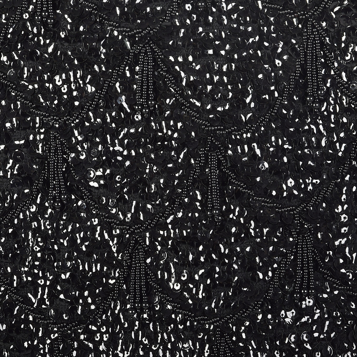 Medium 1960s Sleeveless Black Beaded Blouse 60s Knit Tank Vintage Sequin Top VTG