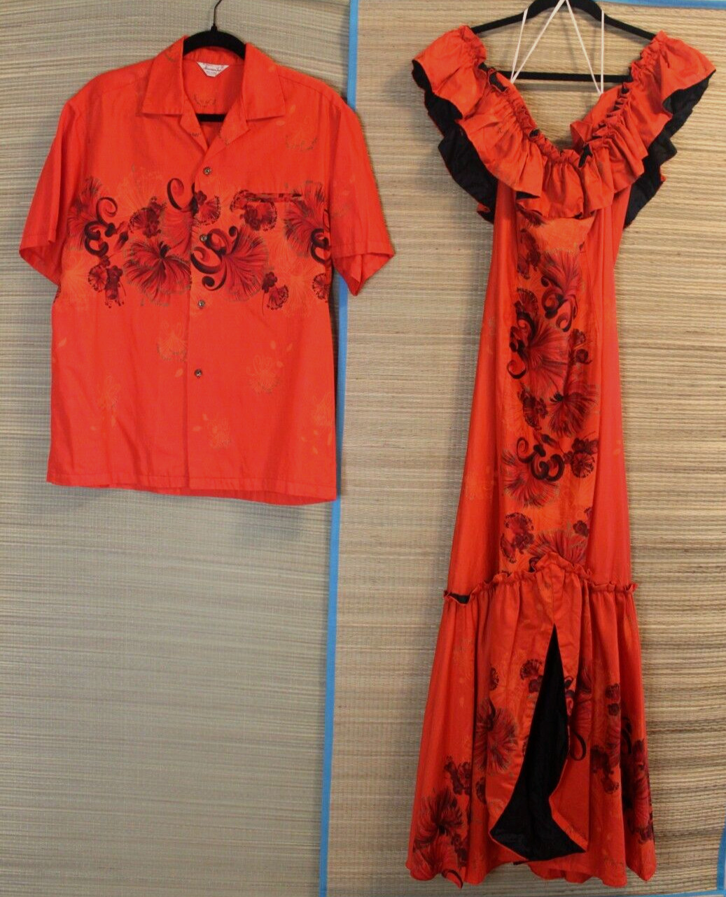 1950s Hawaiian Togs Honeymoon Set – Matching Aloha Dress & Shirt