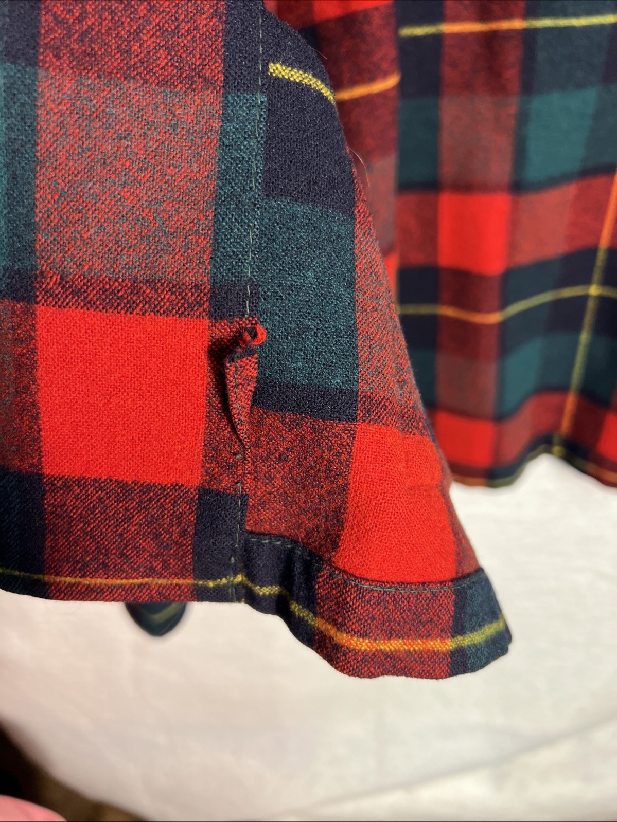 Vintage 50s Pendleton 49er Jacket Shadow Plaid Sz M Rockabilly