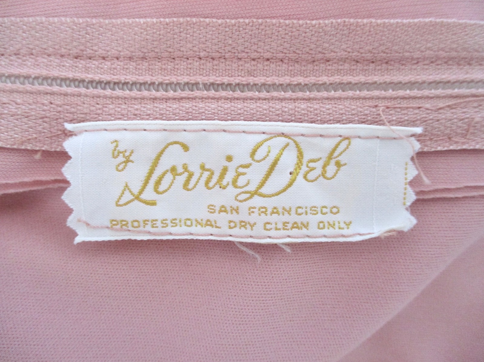 Vtg 70s Lorrie Deb Rose Pink Maxi Hostess Formal Empire Dress Cape Rosette S/M