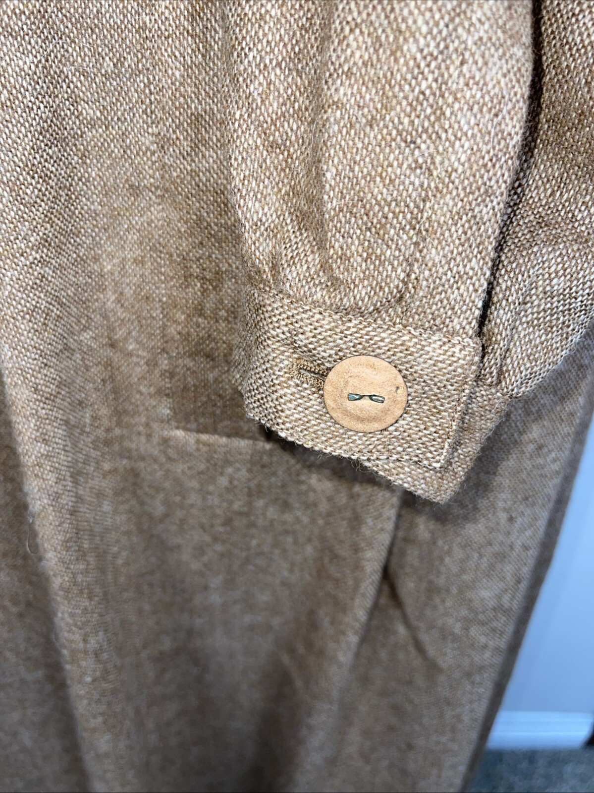 Vintage Authentic Rare Gucci Wool Blend W Suede Leather Dress Small Medium