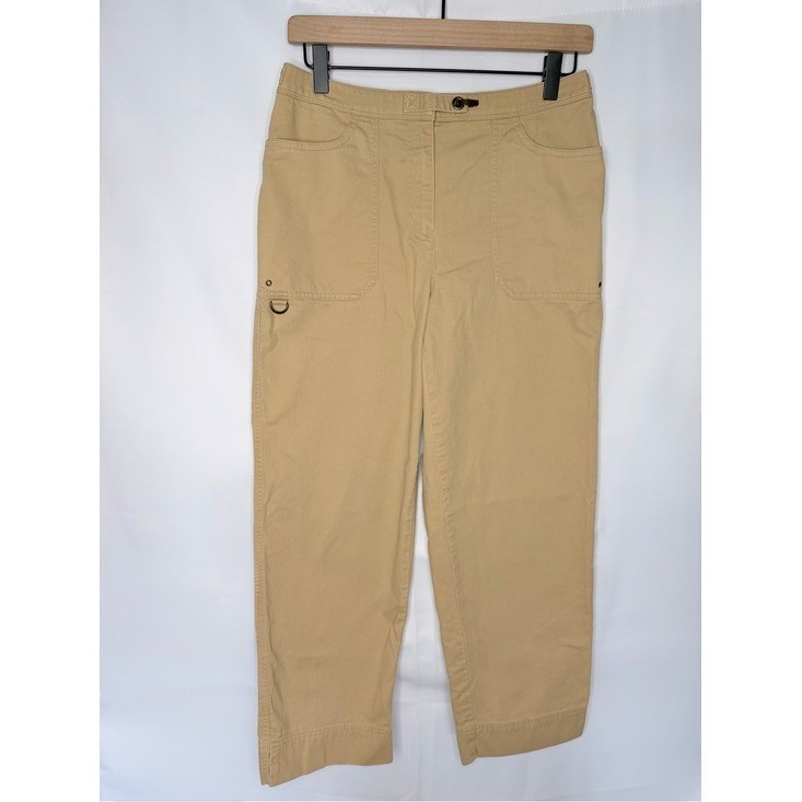 Vintage Lauren Ralph Lauren Tan Utility Chinos with D-Ring Preppy | Size 4