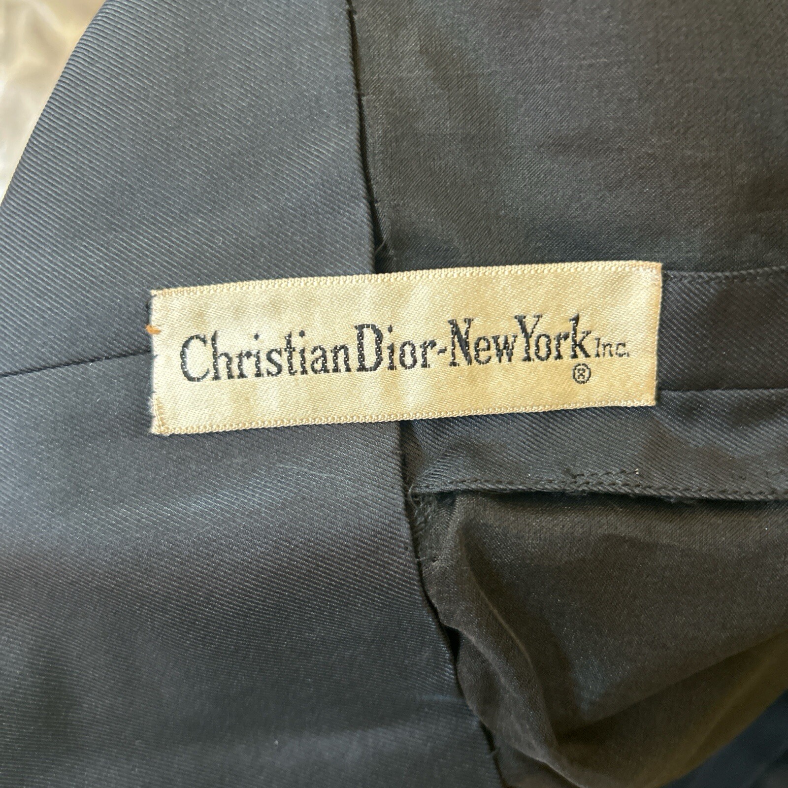 1950s Christian Dior New York black silk faille New Look dress set with jacket