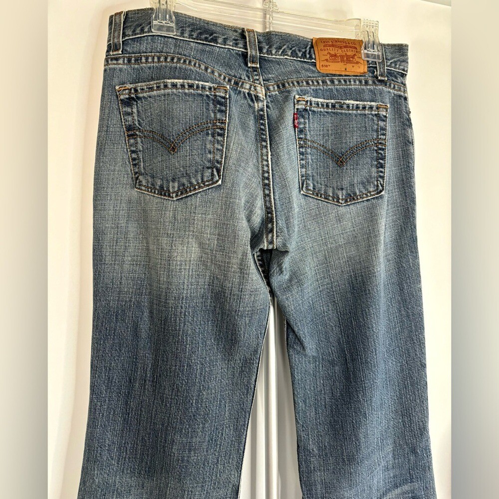 VTG Levi&rsquo;s 2001 518 Super-low Bootcut Made in USA 05/2001 Vintage Sz 7 Juniors
