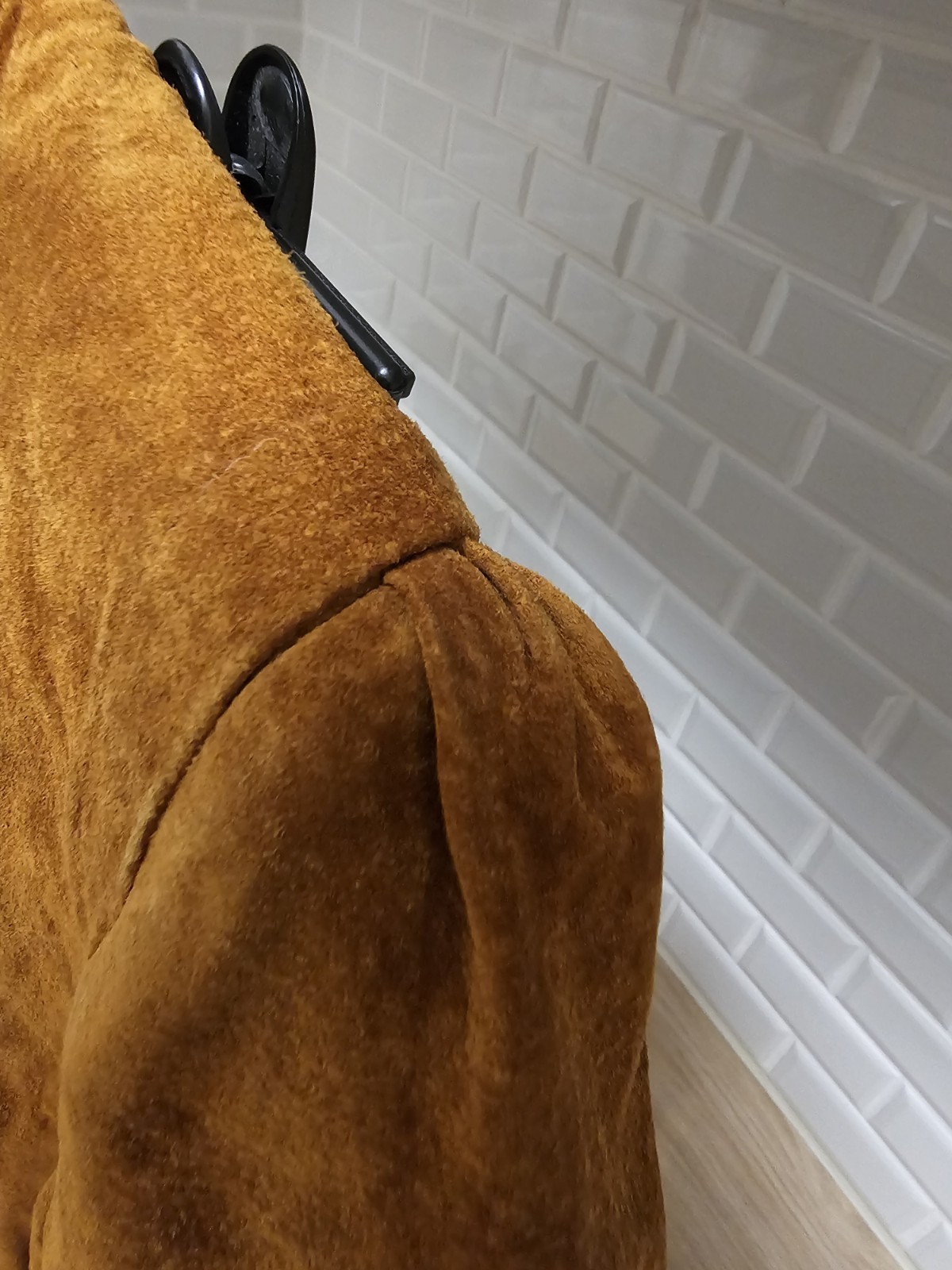 Vintage 1980s DESA Suede leather Jacket & Skirt Set