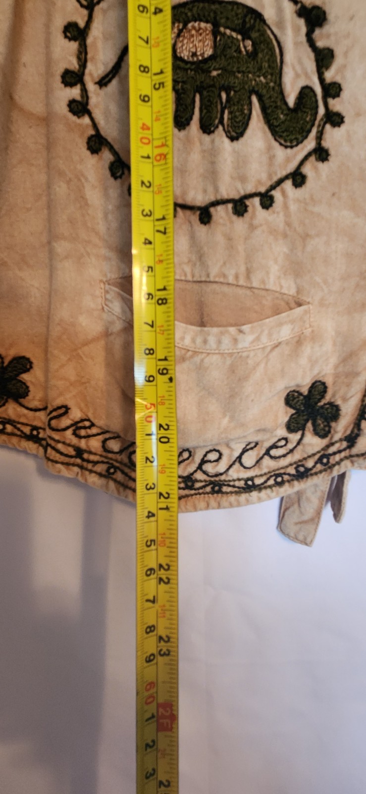 Vintage Verson Made In Austria Elephant Embroidered Vest Boho/Folk Pristine Sz S