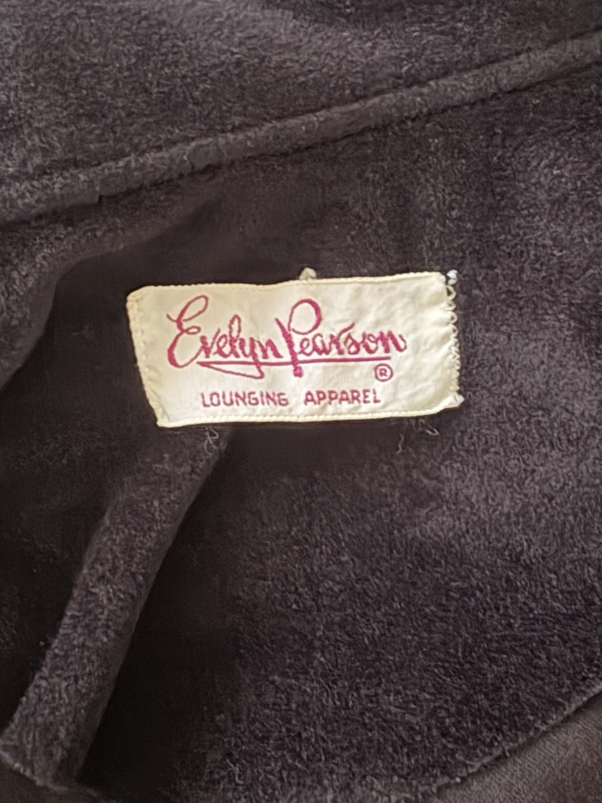 Vintage 70s Evelyn Pearson Quilted Hostess House Maxi Dress Velour S 36” Bust