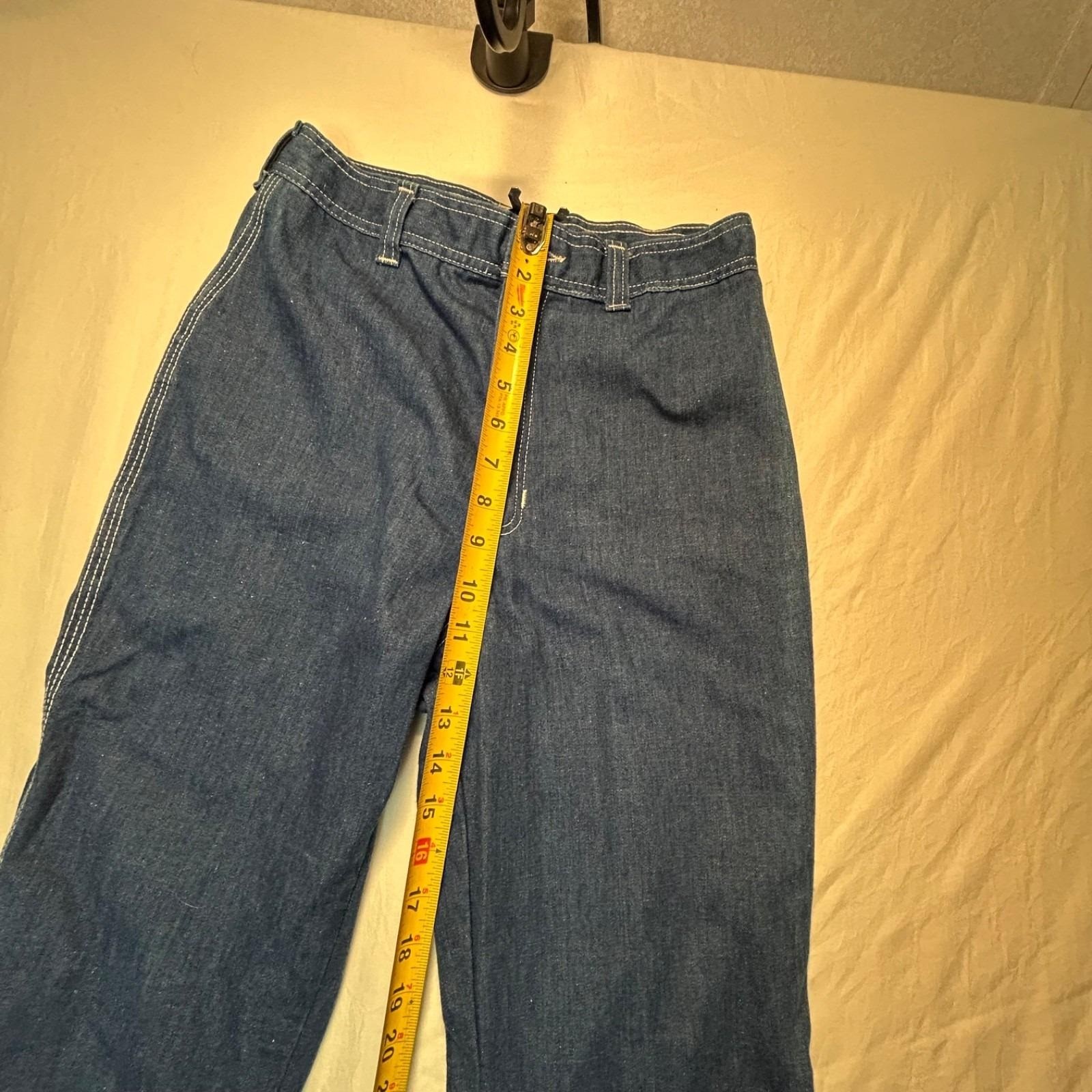 Our Bottoms ltd. vintage 1970&rsquo;s high rise denim jeans ribbon pocket detail 26 in