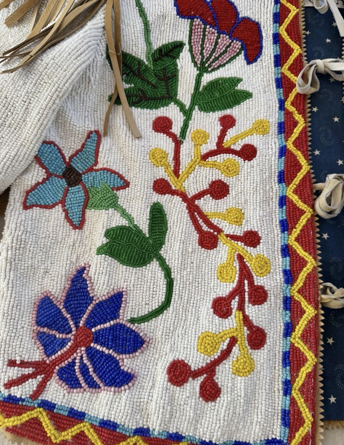 Hairston Roberson Museum-Quality Fully Beaded Native American–Style Jacket XS-S