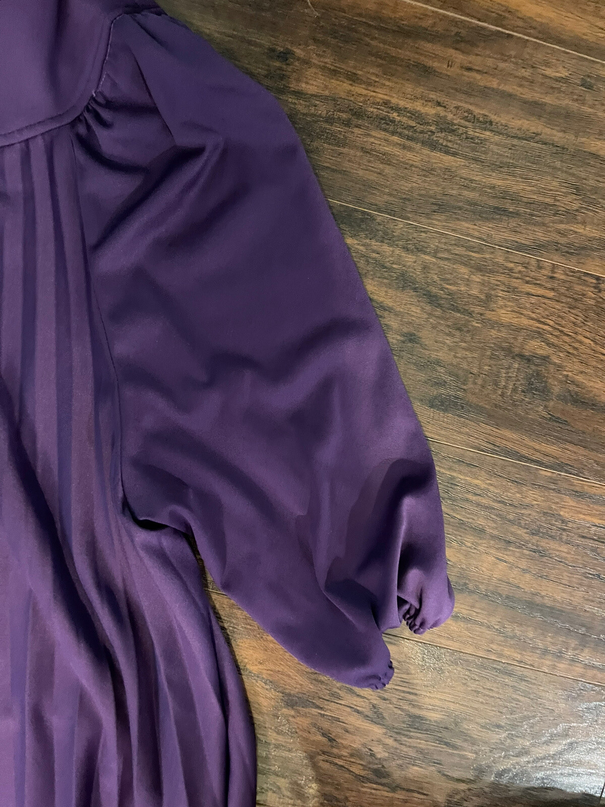 Vintage Risa Ann New York Polyester Purple Dress Made In USA Sz:46