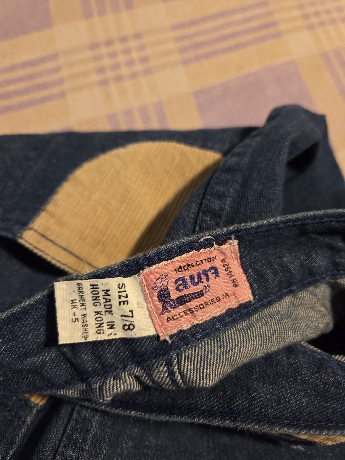 Vintage 70s Patchwork Denim Jeans Pants Flare Jeanie Laura Accessories 7 / 8
