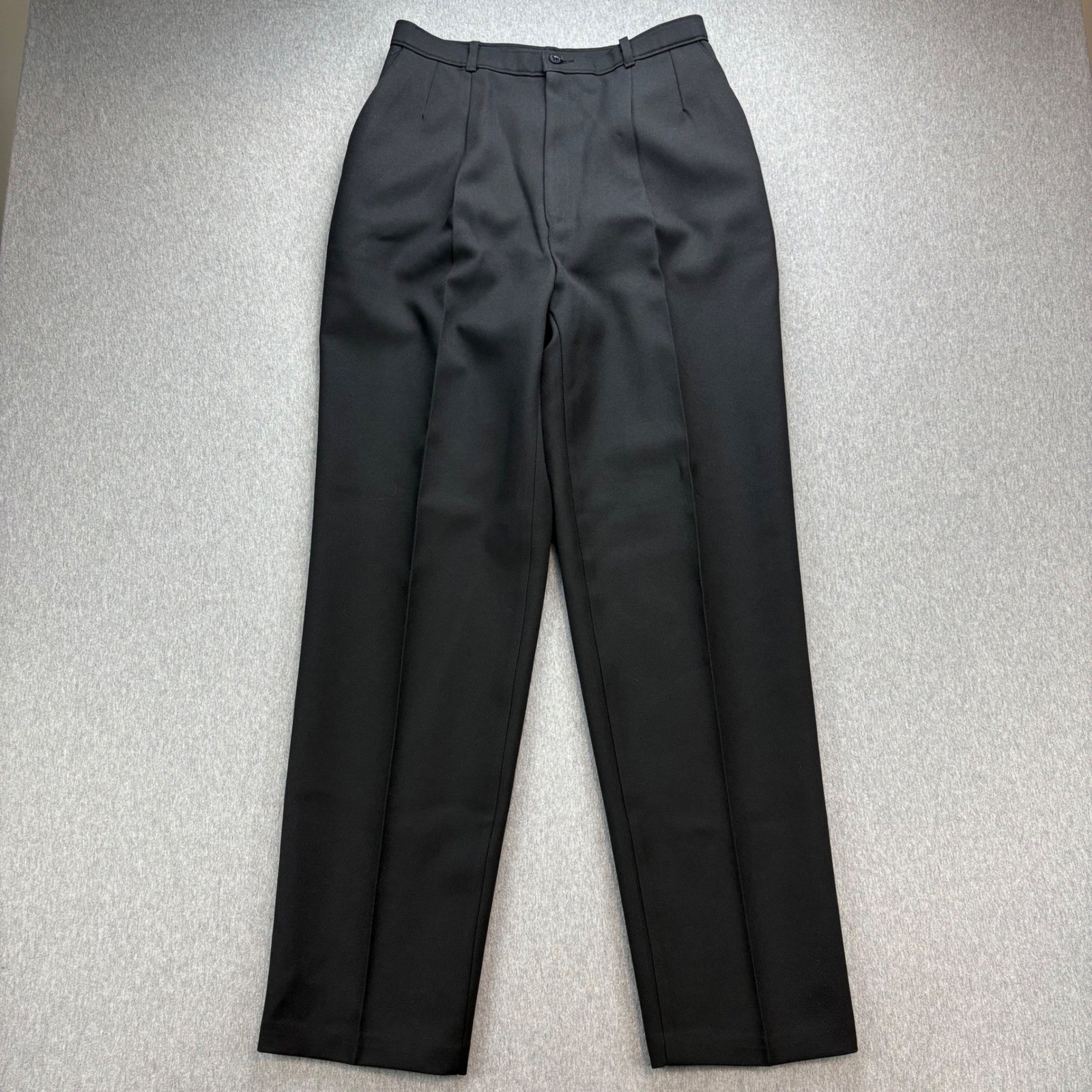 Vintage Levis Pants Womens 14 High Waisted Poly Blend Dress Trousers 70s 80s