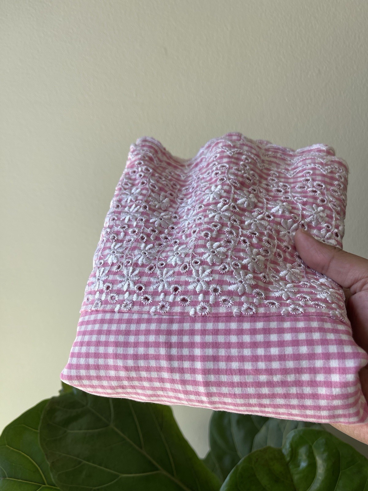 Vintage 90s California Concepts Gingham Sun Dress Size 7 Pink Y2K