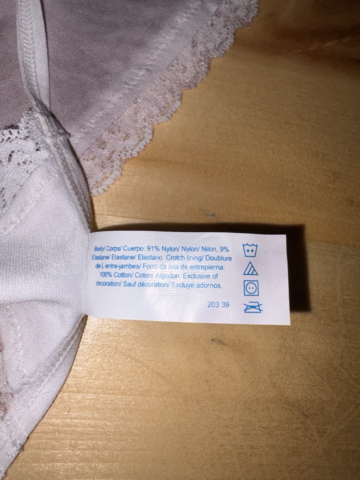 Maidenform Vintage Y2K 6 M Thong String Bikini Panty Underwear Nylon