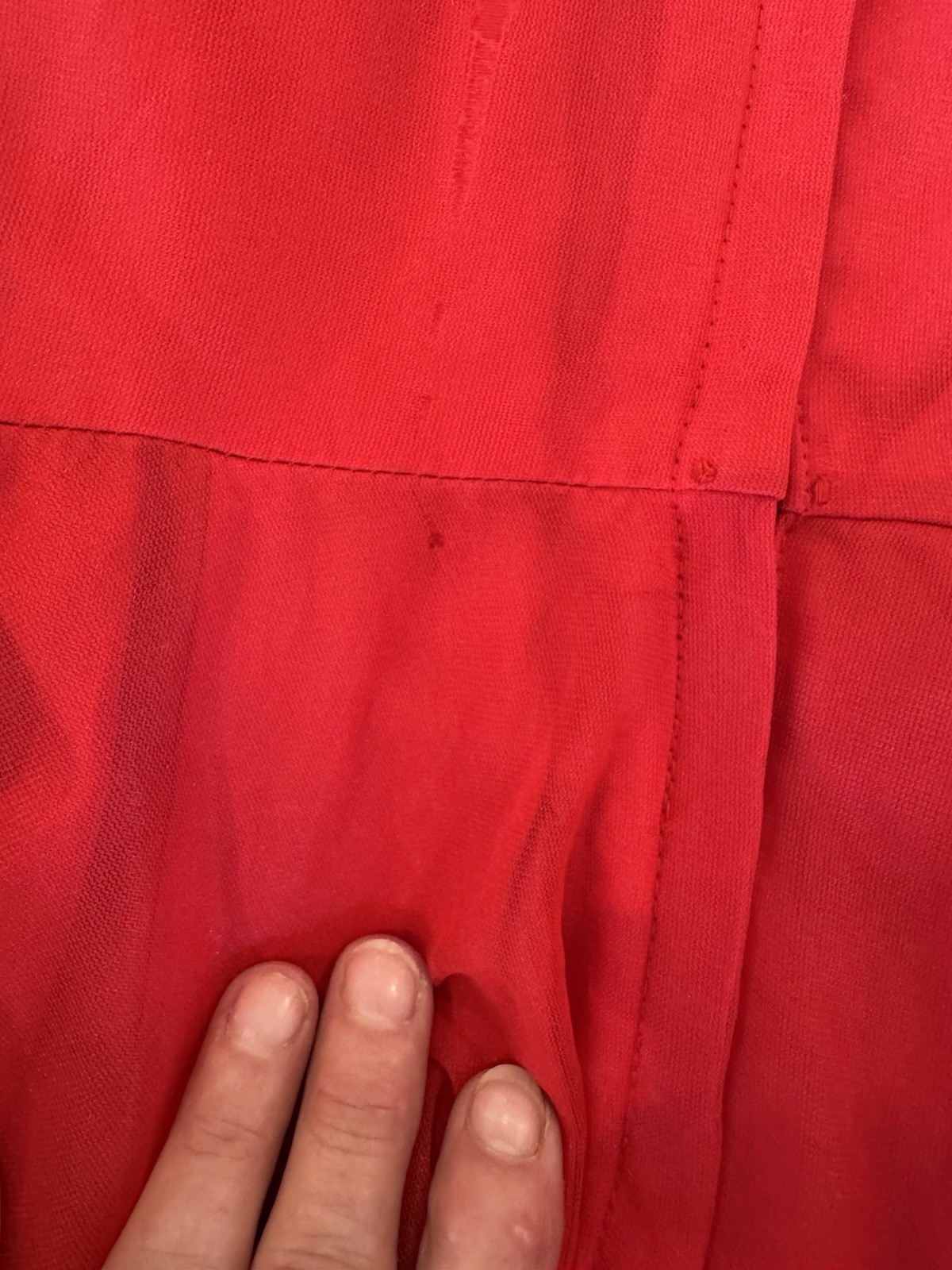 60s Vintage Bright Pink Spaghetti Strap Evening Gown With Chiffon Overlay Size S