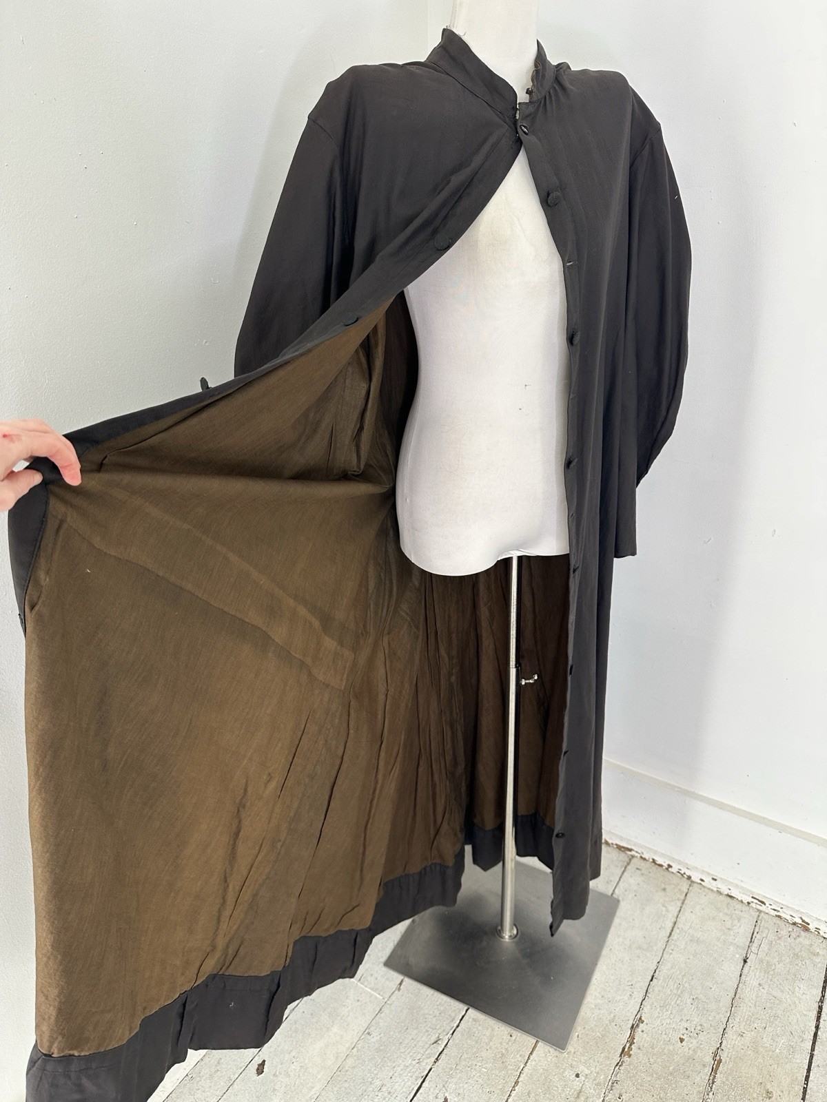 Antique Cotton Choir Duster Button Up Robe