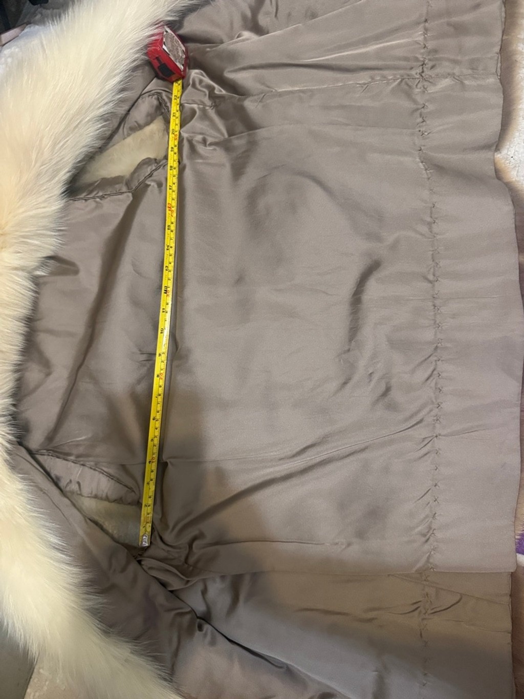 Authentic Mink & Fox Custom Made Trim Fur Vest M/L