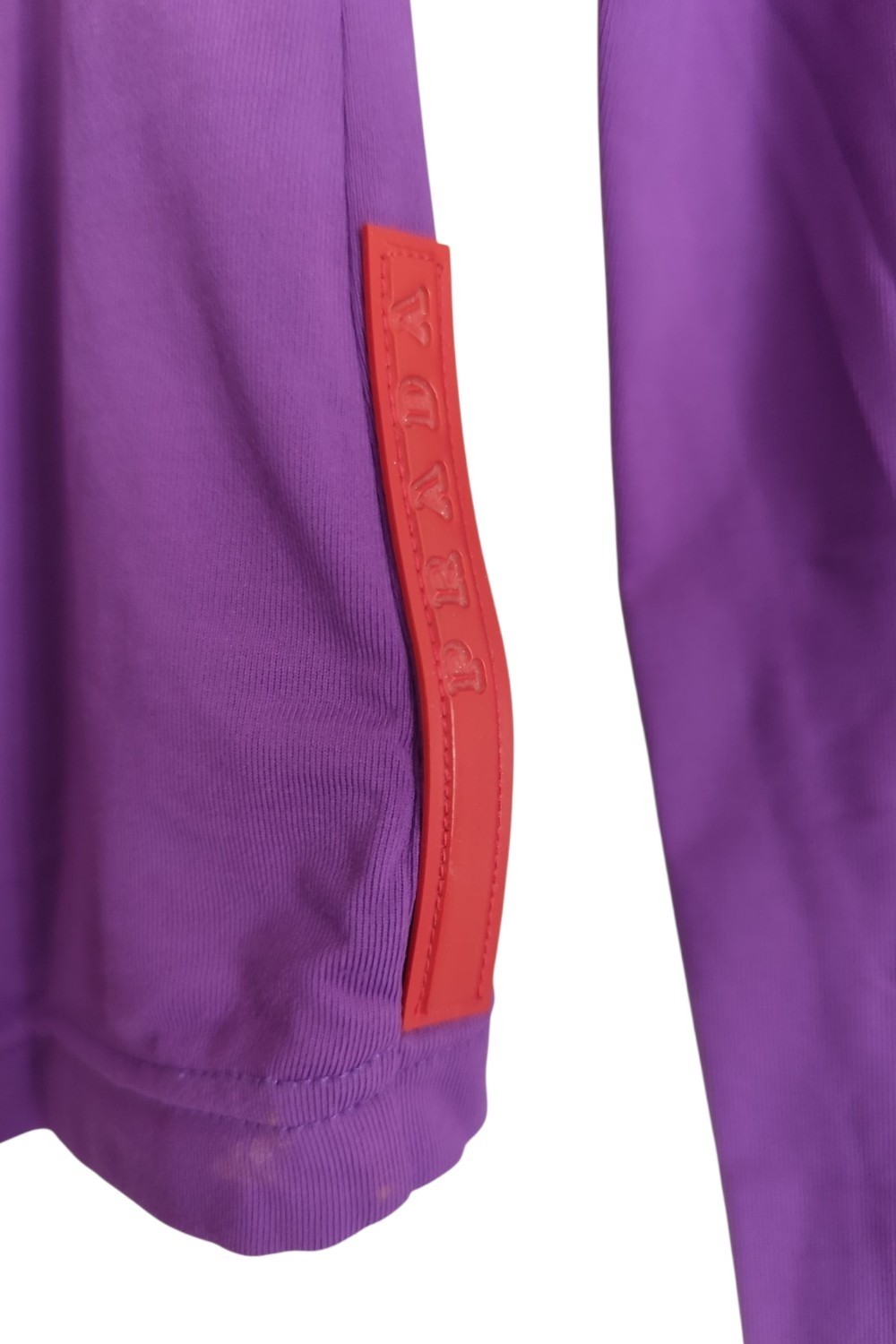Prada Sport red tab long sleeve top purple Woman