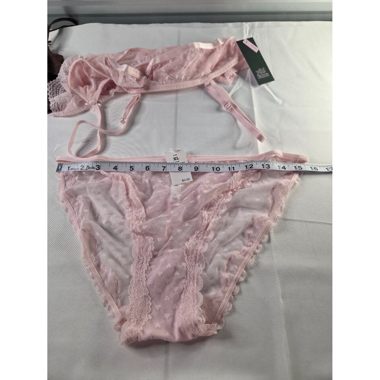 Wild Fable Lace Mesh Lingerie Set Bundle XL Pink Brown 2 Pack NWT