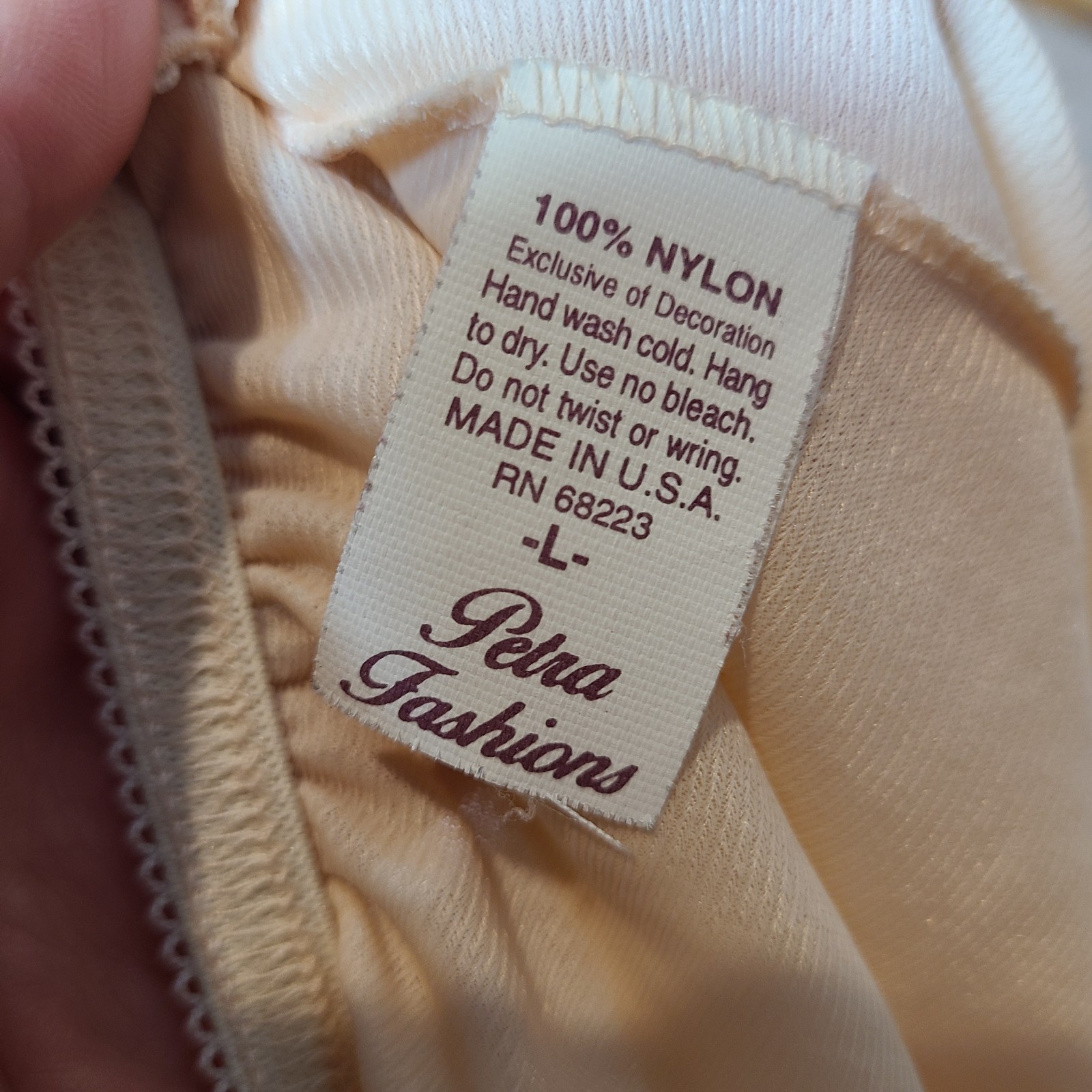 Vintage Nylon Tap Flutter Sleep Shorts Petra Fashions Pants Peach USA Sz Medium