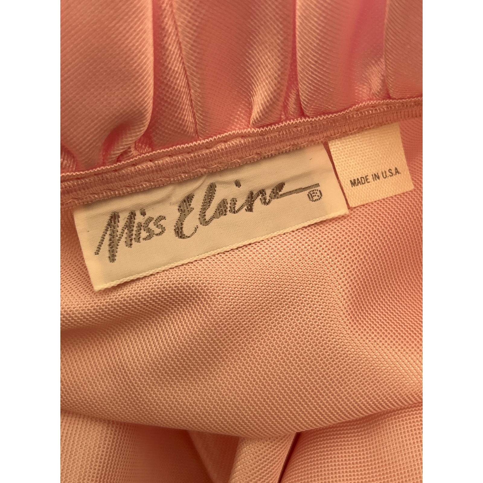 80s Miss Elaine Pink Satin Wrap Robe Hollywood Regency Coquette Glamour