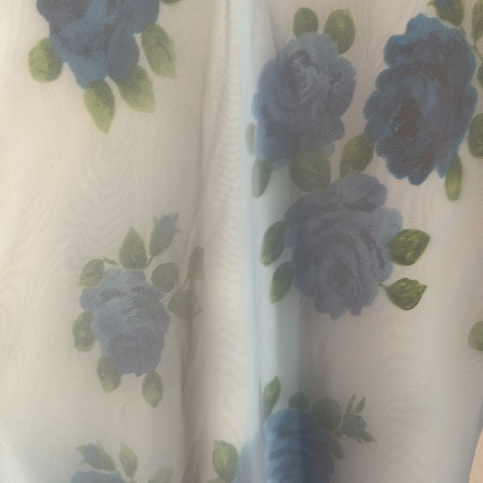 Vintage Women Express double layer Floral Sheer slip fairy Maxi Dress size 5/6!