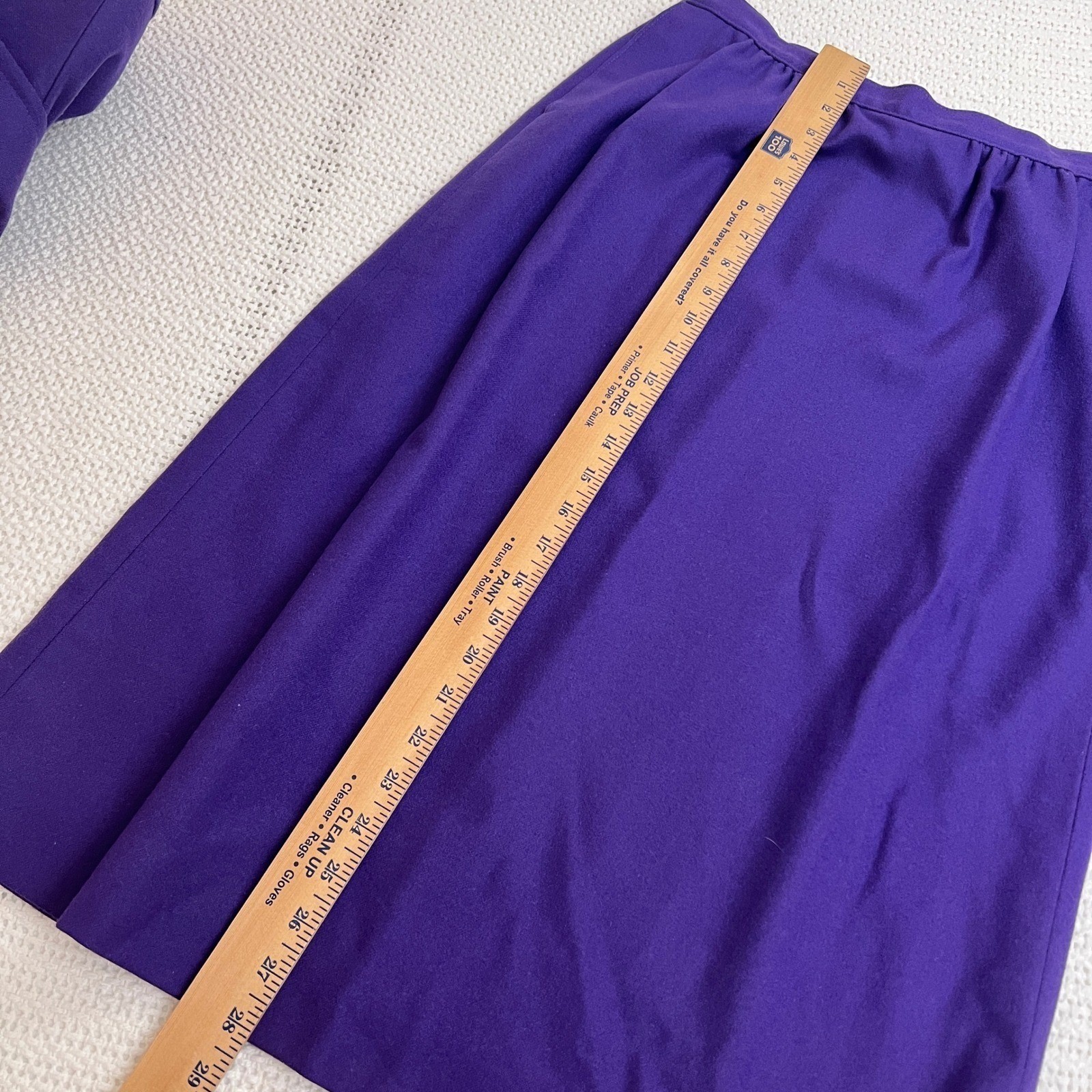 Pendleton Vtg Blazer Set Pure Virgin Wool Jewel Tone Purple Skirt Suit Heritage