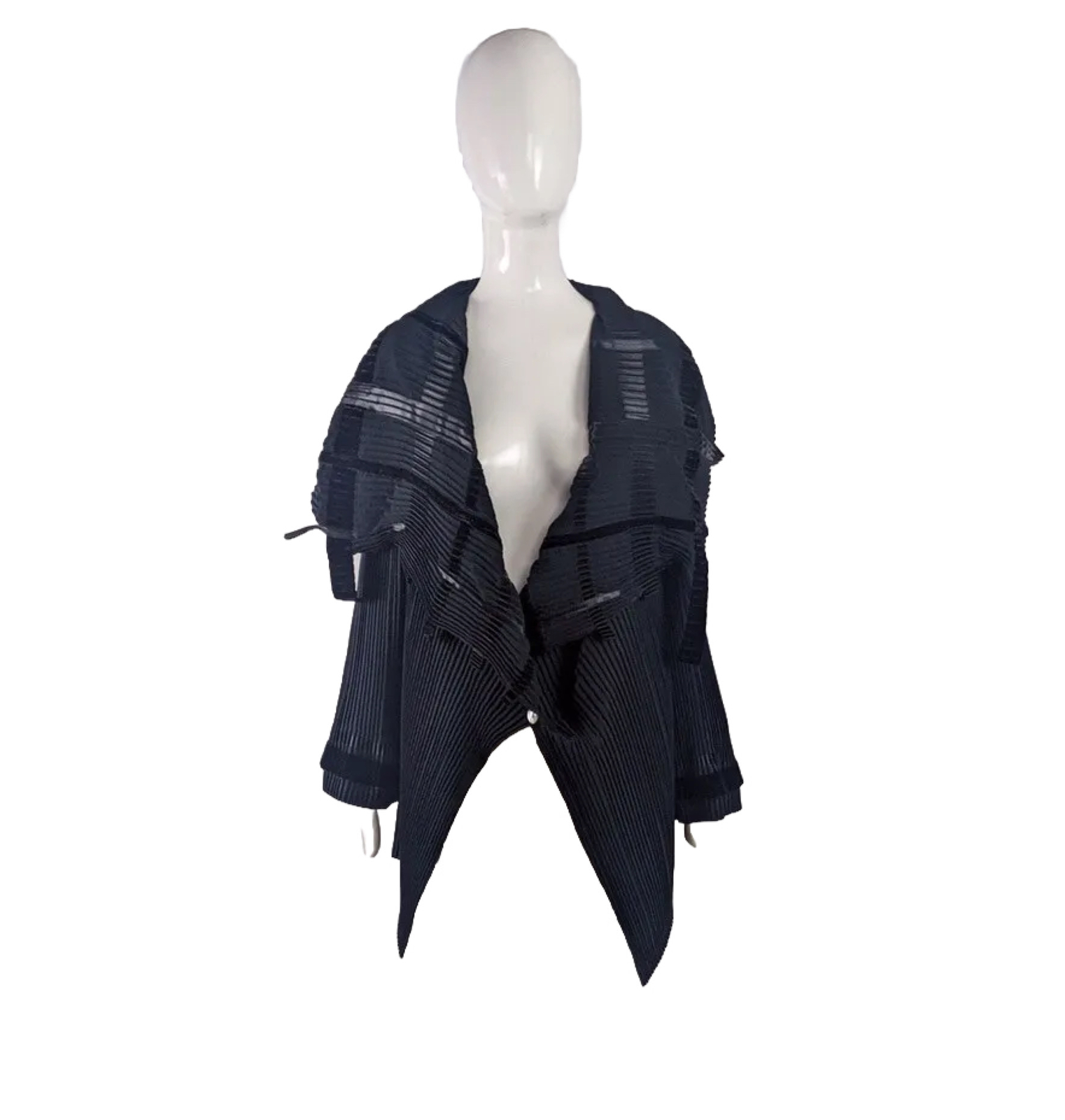 ❤️ vtg avant garde glam rock pleated hollywood pop art jacket