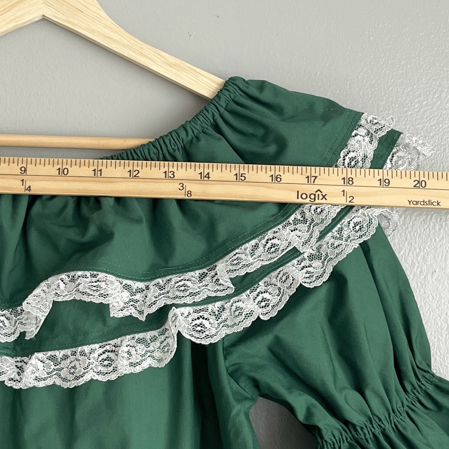 Partners Please Malco Modes Square Dance Skirt & Top Set Lace Ruffle S & M *Read