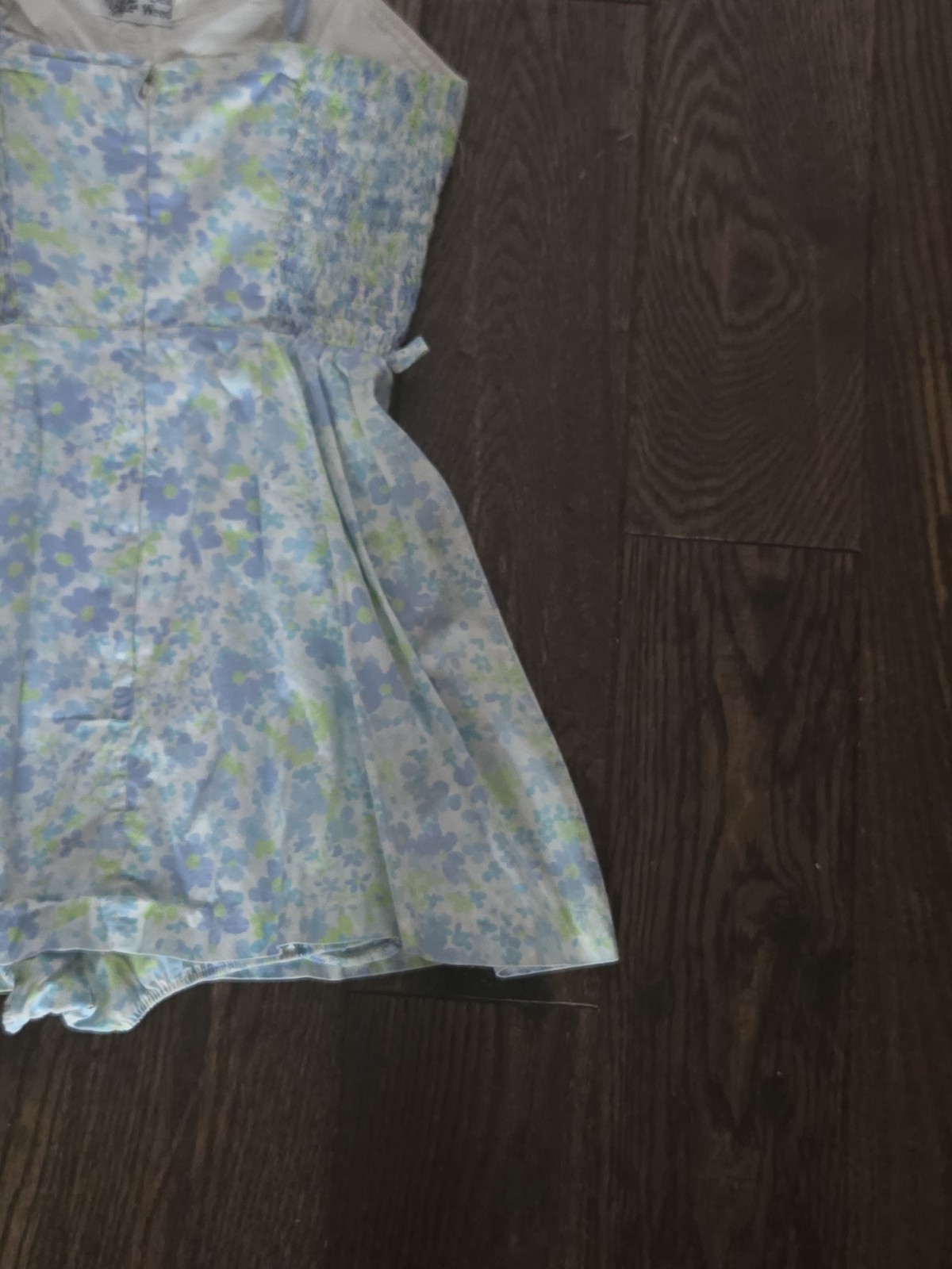Vintage Sea Weeds Floral Skort Romper Women&rsquo;s Size 10 Blue Purple Summer Dress